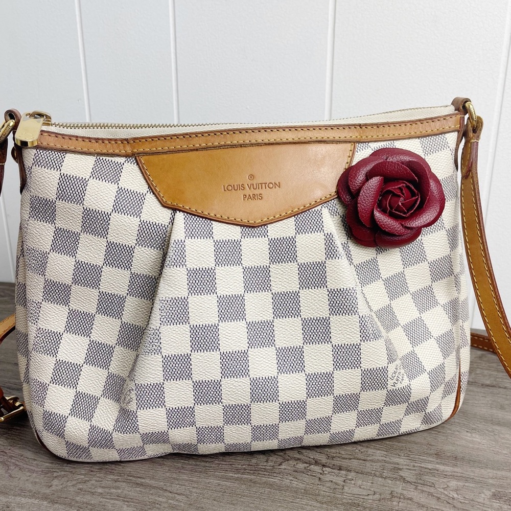 Camellia Flower Vegan Leather Magnetic Bag Charm